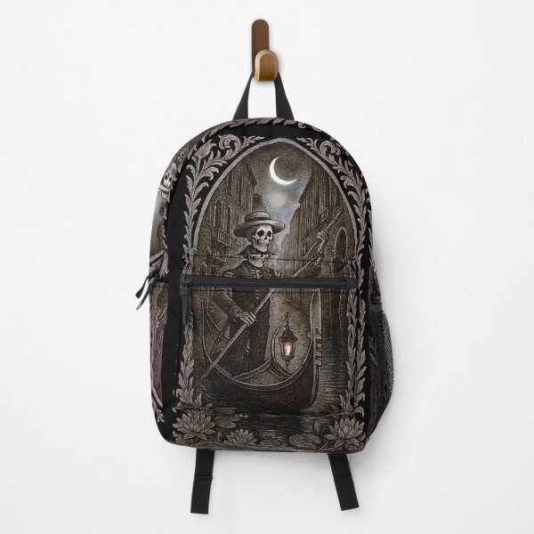 Item preview, Moonlit Skeleton Gondolier of Venice designed and sold by Shoot-The-Moon.