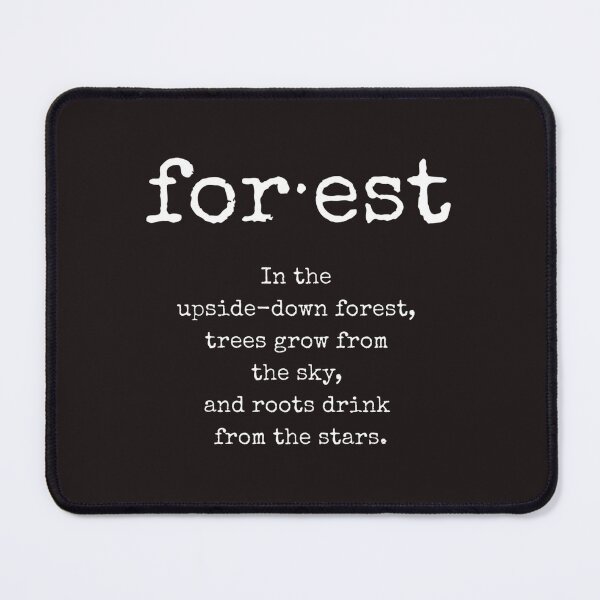 Item preview, Forest word, Inspirational Quote, Philosophical Quote, Whimsical Quote designed and sold by ArtbyJustis.
