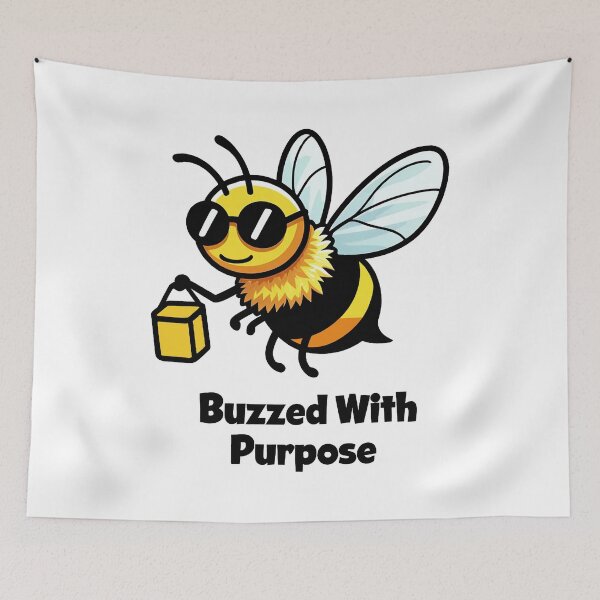 Item preview, Buzzed With Purpose designed and sold by FreshArtFusion.
