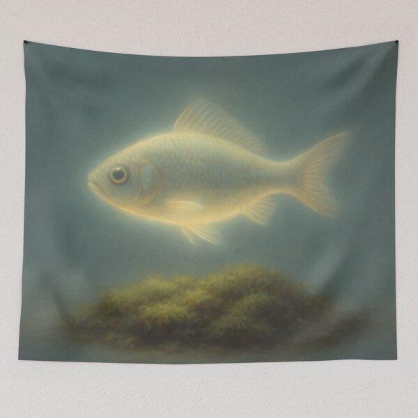 Item preview,  Glowing Fish in Dreamy Underwater Scene designed and sold by SassyArtistry.