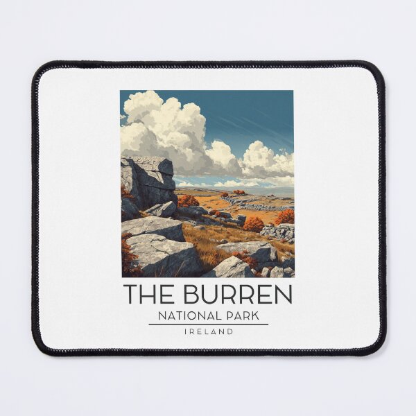 Item preview, A Vintage Illustration of The Burren National Park - Ireland  designed and sold by GoodOldVintage.