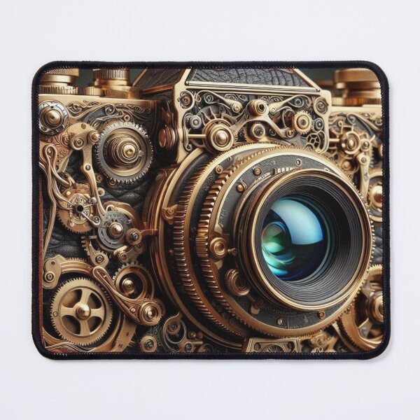 Item preview, Steampunk Camera – Vintage Gear-Powered Photography Design designed and sold by ashokreddy343.