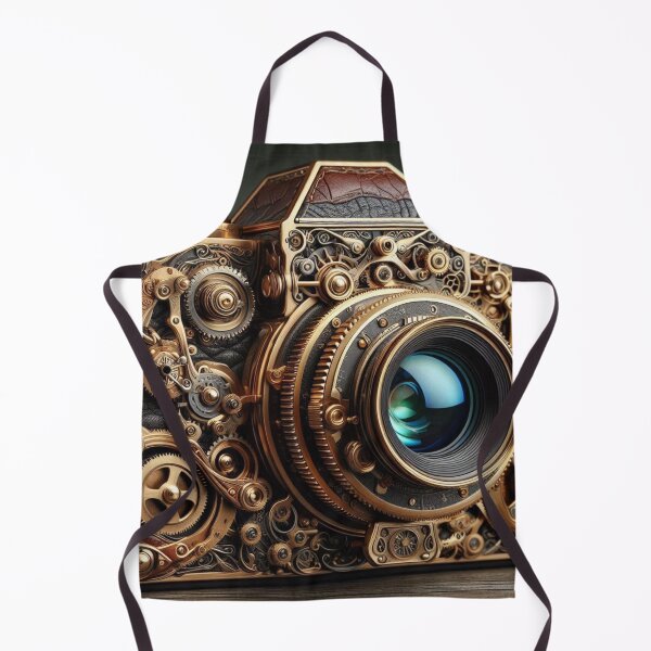 Item preview, Steampunk Camera – Vintage Gear-Powered Photography Design designed and sold by ashokreddy343.