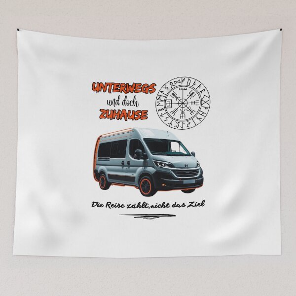 Item preview, Campsite van camper motorhome saying-On the road and yet at home designed and sold by Zerberus71.