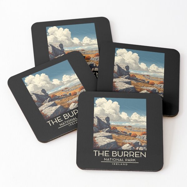 Item preview, A Vintage Illustration of The Burren National Park - Ireland  designed and sold by GoodOldVintage.