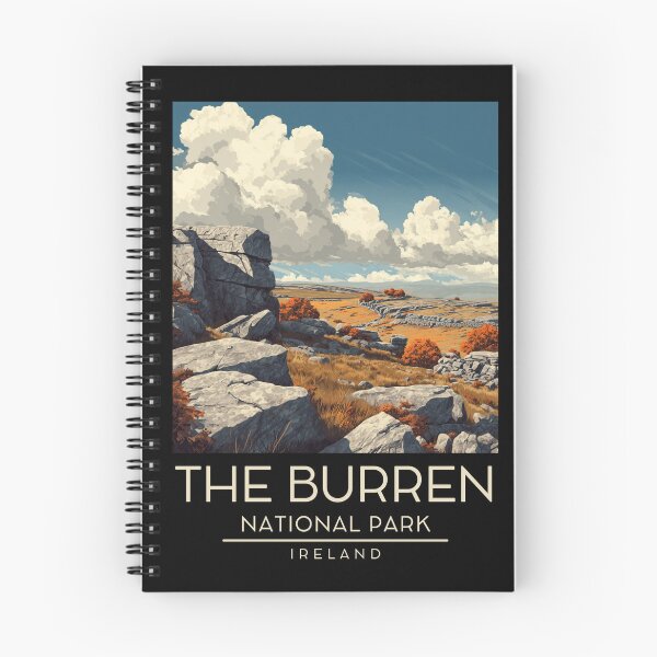 Artikelvorschau, Eine Vintage-Illustration des Burren-Nationalparks - Irland entworfen und verkauft von GoodOldVintage.