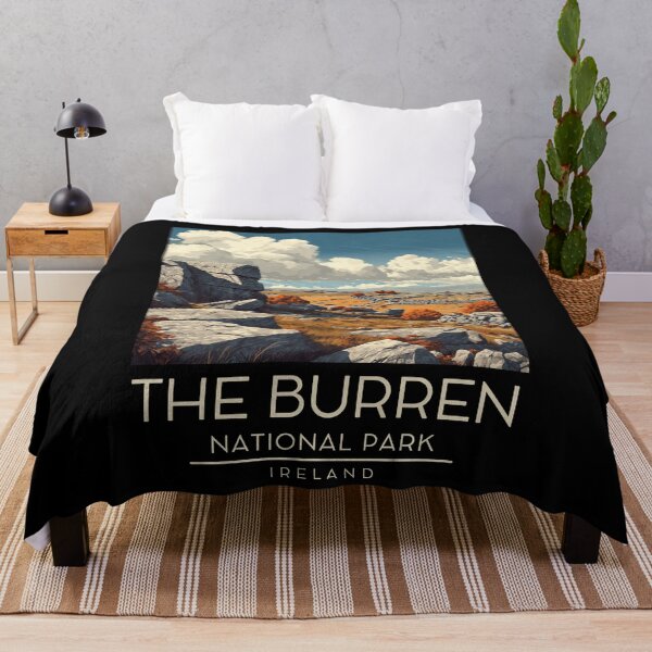 Item preview, A Vintage Illustration of The Burren National Park - Ireland  designed and sold by GoodOldVintage.
