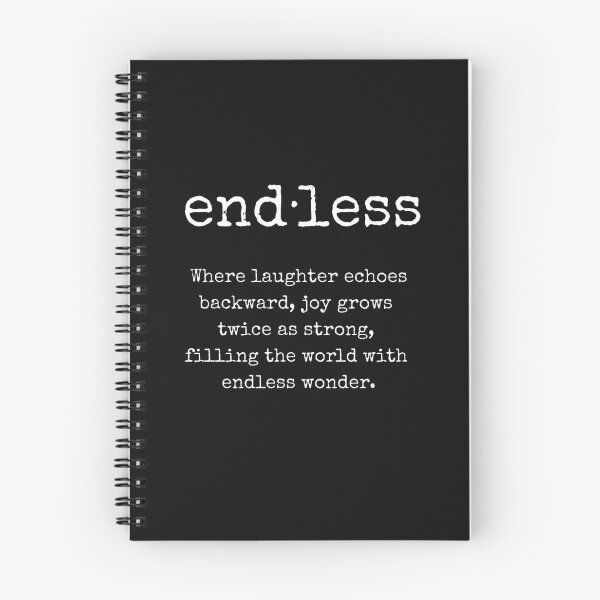 Item preview, Endless word, Inspirational Quote, Philosophical Quote, Whimsical Quote designed and sold by ArtbyJustis.