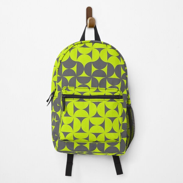 Item preview, Midcentury Modern Retro Geometric Patterns g6 in Grey Vibrant Green designed and sold by nineFlorals.