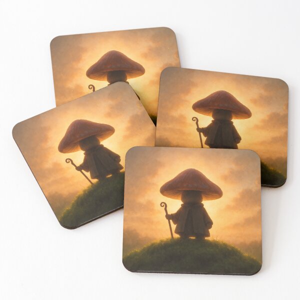 Item preview,  Mushroom Wizard at Sunset Hilltop designed and sold by SassyArtistry.