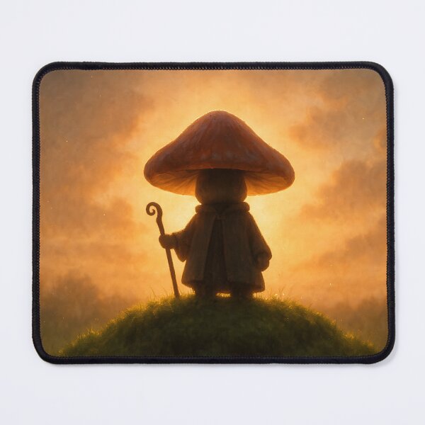 Item preview,  Mushroom Wizard at Sunset Hilltop designed and sold by SassyArtistry.