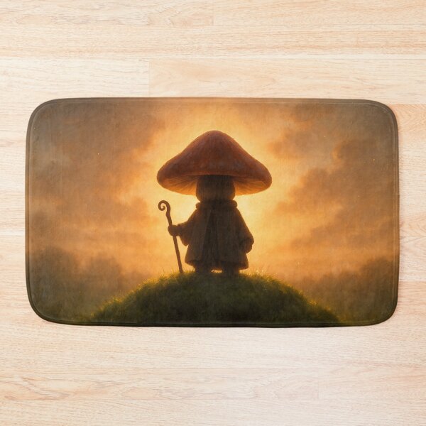 Item preview,  Mushroom Wizard at Sunset Hilltop designed and sold by SassyArtistry.