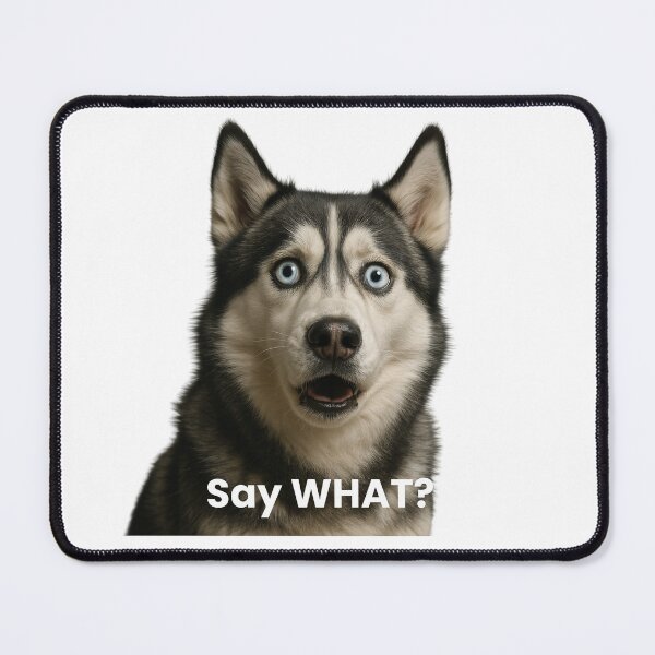 Item preview, Sassy Siberian Husky Surprise – Funny Dog Portrait for Pet Lovers designed and sold by Chords & Cotton.
