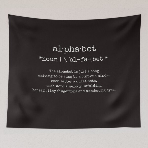 Item preview, Alphabet saying, Inspiration, Whimsical Poetic Quote designed and sold by ArtbyJustis.