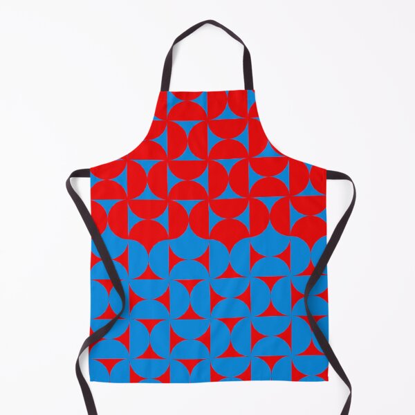 Item preview, Midcentury Modern Retro Geometric Patterns g5 in Pop Blue Red designed and sold by nineFlorals.