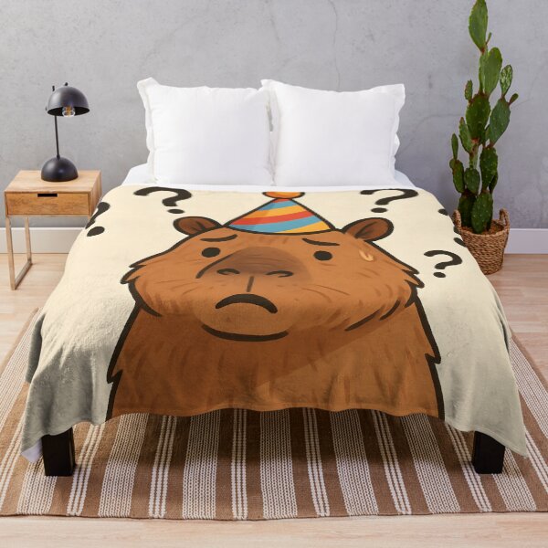 Item preview,  Confused Capybara at Party designed and sold by SassyArtistry.