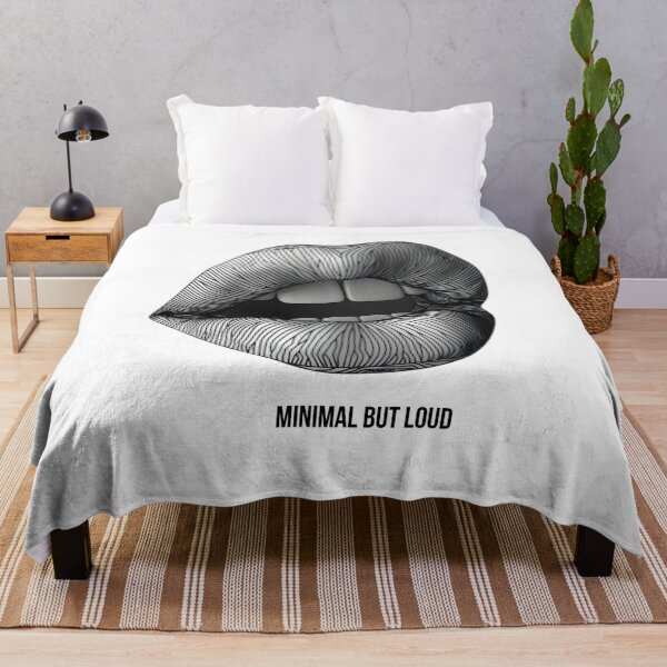 Item preview, Minimal But Loud – Abstract Line Art Lips Design designed and sold by MatvHelen.