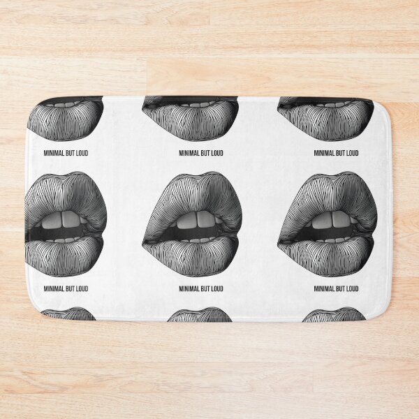 Item preview, Minimal But Loud – Abstract Line Art Lips Design designed and sold by MatvHelen.