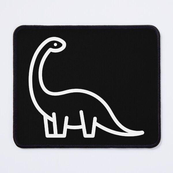 Item preview, White Minimalist Dinosaur Line Art for Clean Look designed and sold by ArtfulWeave.