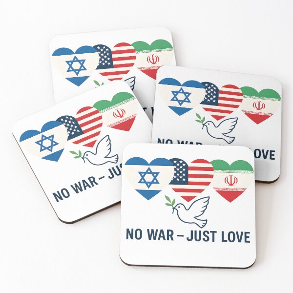 Item preview, NO WAR – JUST LOVE designed and sold by Bee Happy Creative™.