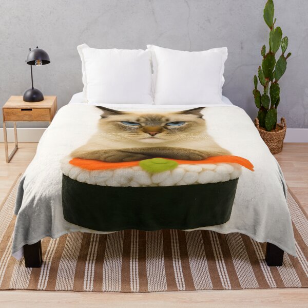 Item preview,  Angry Sushi Cat Illustration designed and sold by SassyArtistry.