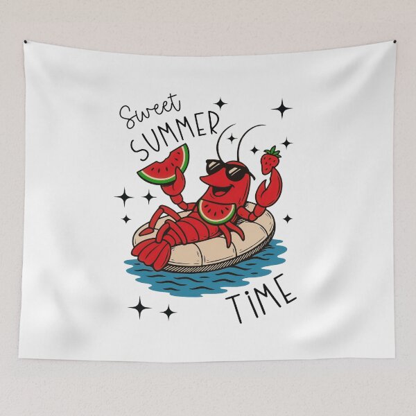 Item preview, Funny Sweet Lobster Summer Time Beach Summer Strawberry Quote designed and sold by Run to Creations.