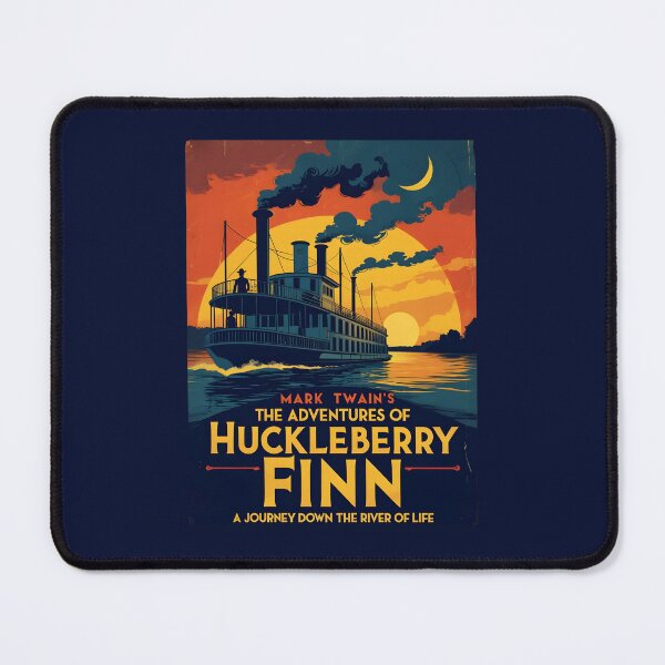 Item preview, A Vintage Poster of Mark Twain - The Adventures of Huckleberry Finn designed and sold by GoodOldVintage.