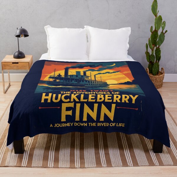 Item preview, A Vintage Poster of Mark Twain - The Adventures of Huckleberry Finn designed and sold by GoodOldVintage.