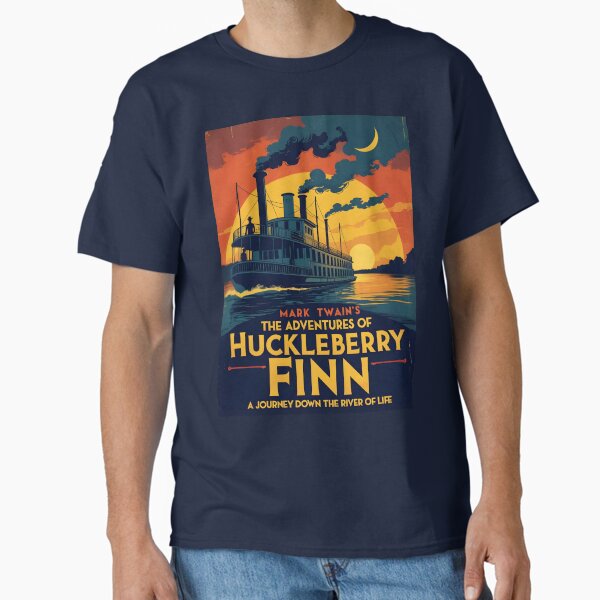 Item preview, Ein Vintage-Poster von Mark Twain – Die Abenteuer des Huckleberry Finn designed and sold by GoodOldVintage.