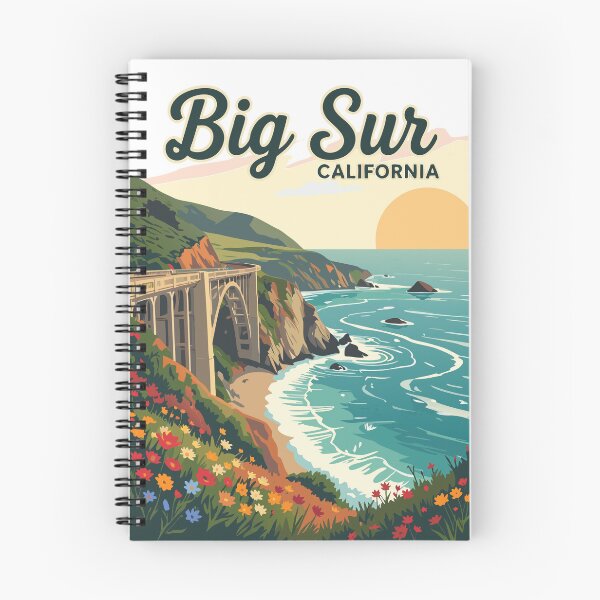 Artikelvorschau, Big Sur, Kalifornien – Meeresklippen und Küstenblüte entworfen und verkauft von pixelated_echoes.