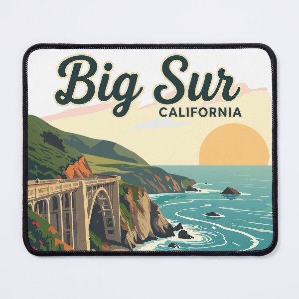 Artikelvorschau, Big Sur, Kalifornien – Meeresklippen und Küstenblüte entworfen und verkauft von pixelated_echoes.