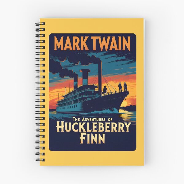 Item preview, A Vintage Poster of Mark Twain - The Adventures of Huckleberry Finn designed and sold by GoodOldVintage.