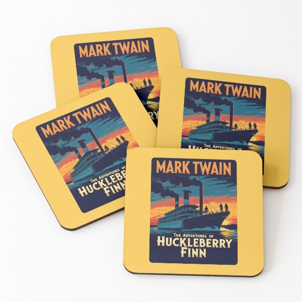 Item preview, A Vintage Poster of Mark Twain - The Adventures of Huckleberry Finn designed and sold by GoodOldVintage.