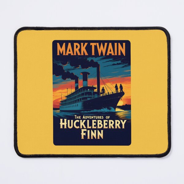 Item preview, A Vintage Poster of Mark Twain - The Adventures of Huckleberry Finn designed and sold by GoodOldVintage.