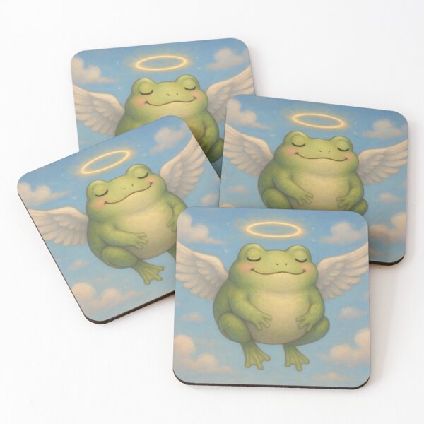 Item preview,  Smiling Angel Frog in the Sky designed and sold by SassyArtistry.