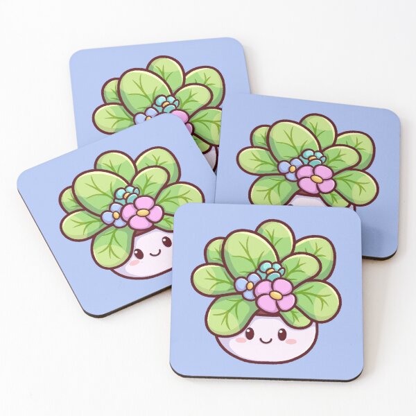Item preview, Kawaii Plant Pot with Cute Flowers and Leaves designed and sold by Magsu.art.