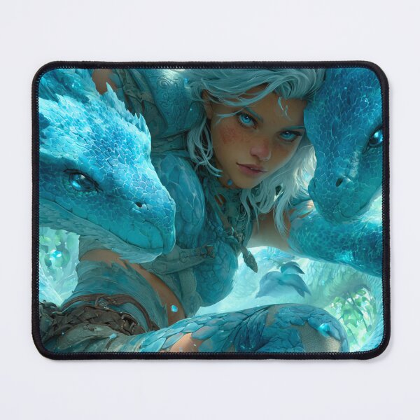 Item preview, Title: Frostscale Hydra Tamer designed and sold by MYTHIC PEEL STICKERS.