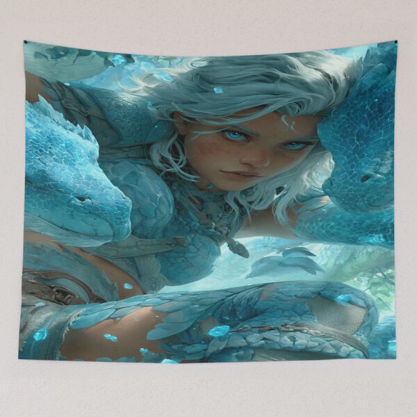 Item preview, Title: Frostscale Hydra Tamer designed and sold by MYTHIC PEEL STICKERS.