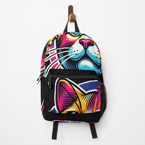 Item preview, Colorful Rainbow Cat T-Shirt For Artistic Animal Lovers And Psychedelic Design Fans designed and sold by DrawHandArt.