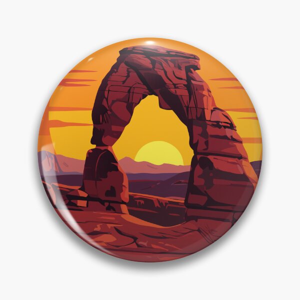 Artikelvorschau, Arches-Nationalpark – Sonnenuntergang über Delicate Arch entworfen und verkauft von pixelated_echoes.