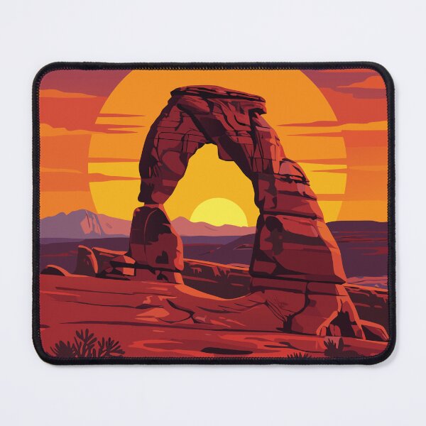 Item preview, Arches National Park – Sunset Over Delicate Arch designed and sold by pixelated_echoes.