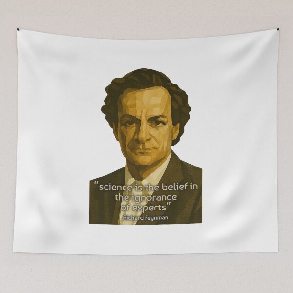 Item preview, Quote by Richard Feynman : “science is the belief in the ignorance of experts” designed and sold by eebee00.