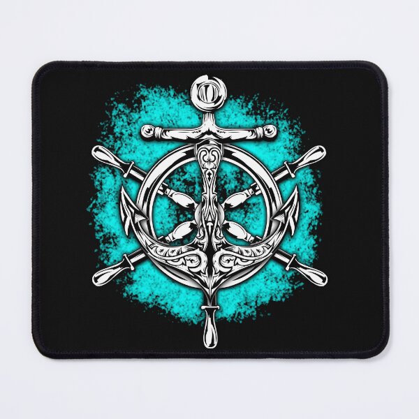Item preview, Anchor & Helm (Ship Wheel) designed and sold by FMQ Store.