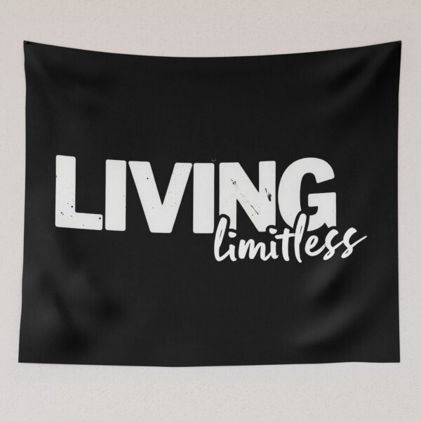 Item preview, Living LIMITLESS – Motivational Graffiti Style Typography designed and sold by GRITMOOD.