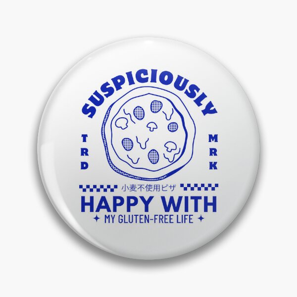 Item preview, Suspiciously happy with my gluten-free life designed and sold by Peerless-Prime.