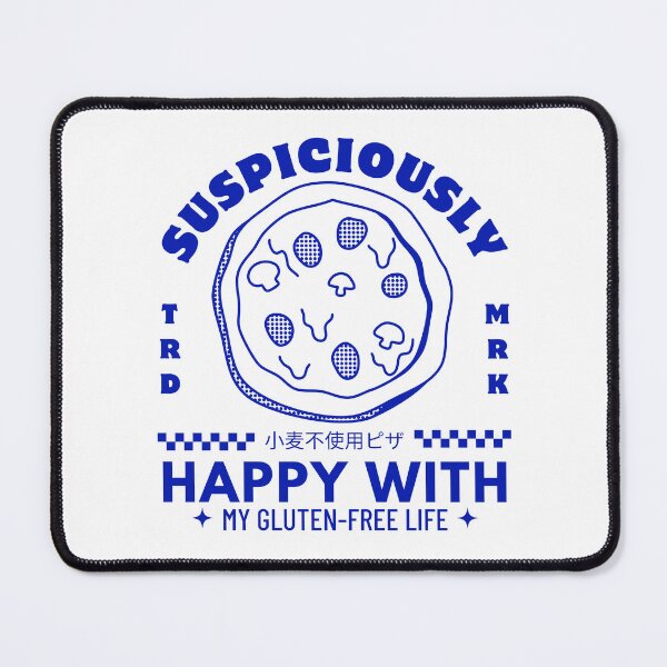 Item preview, Suspiciously happy with my gluten-free life designed and sold by Peerless-Prime.