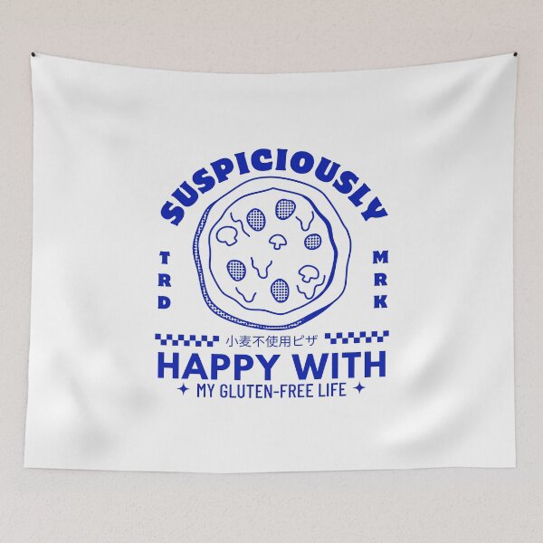 Item preview, Suspiciously happy with my gluten-free life designed and sold by Peerless-Prime.