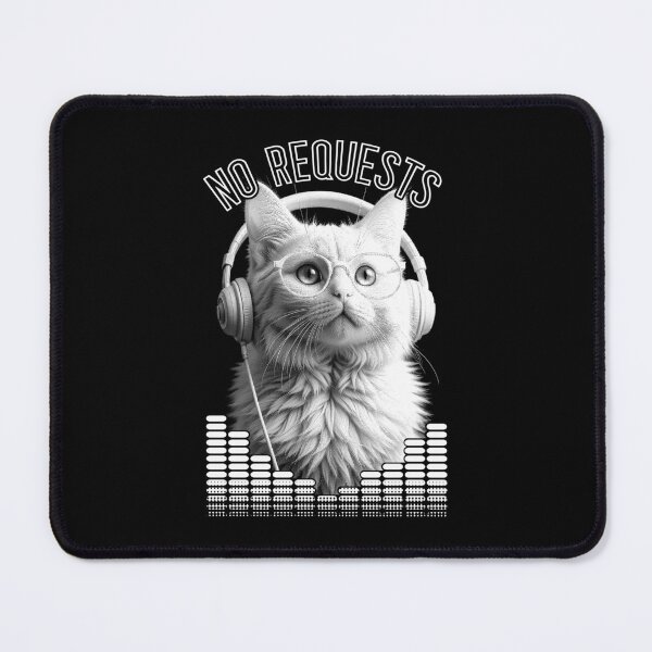 Item preview, Cat DJ No Requests Kitty Headphones Equalizer Music designed and sold by GrandeDuc.
