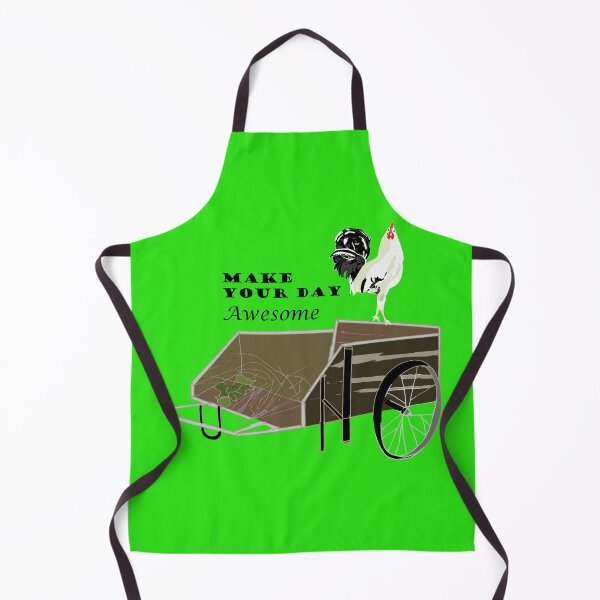 Item preview, Make Your Day Awesome – Motivational Rooster Quote designed and sold by Madeline Binder Art & Design.