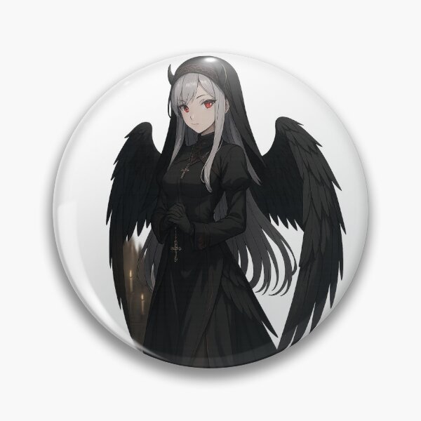 Item preview, Dark Angel Nun with Crimson Eyes designed and sold by QuirkWears.